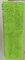 ไมโครไฟเบอร์ 650gsm สีเขียวขนาดเล็ก Chenille พับ 13 * 47 ซม. พ็อกเก็ตกระเป๋าเปียก Pad เปียก