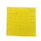 ผ้าเช็ดทำความสะอาดไมโครไฟเบอร์ Warp เหลือง 40x40 Piped Polyester Polyamide