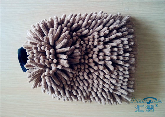 Seamless Scratch Free Microfiber Wash Mitt 100% Polyester Plush Car Wash Mitt